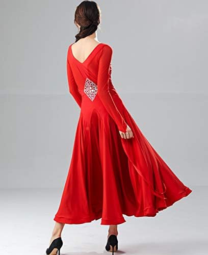 Yumeiren dugih rukava plesna haljina Moderna plesna flamenco valcerska haljina Standardna vježba Nošenje