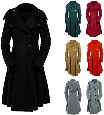 FIRERO WOGE FAUX Vuna kaput topla tanka montažna jakna Debela parka Overcoat duga zimska odjeća
