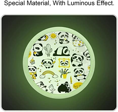Panda dugmad za životinje za bebe okrugla ladica ručka za cijelo tijelo luminiscencija, fluorescentno staklo