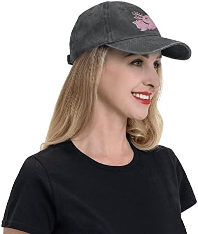 Whirose je oborena Axolotl bejzbol kapa za pranje moći su podesivi šešir mans womans bejzbol kapa
