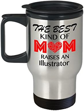 Funnyillustrator Travel Cell, najbolja vrsta mame podiže ilustrator, majčin dan poklon ideju, rođendanski