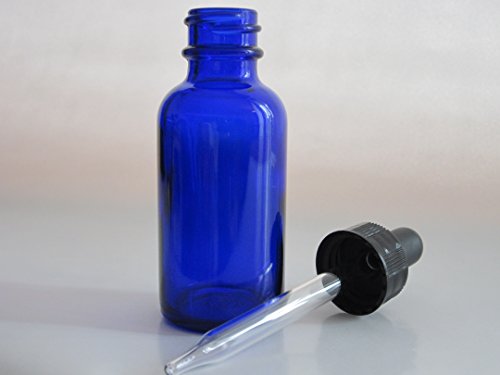 Yesker B36-12 Cobalt staklene bočice sa staklenom kapaljkom za oči, Kapacitet 1 oz, plava