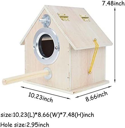 Kathson Parikeet Nest Box ptica gniježđenja Kuća Papator za uzgoj paprike za ljubavne ptice Cockatiel Budgie