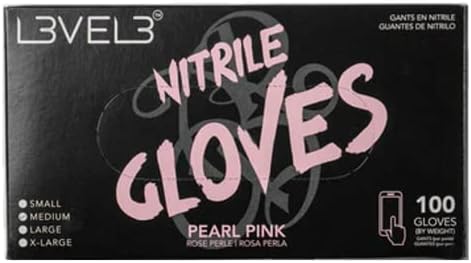 Roze nitrilne rukavice za jednokratnu upotrebu bez lateksa. Profesionalne potrepštine za Estetičare, elegantna