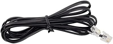 FKA za telefonski kabl, crnog telefona Telefon produžni kabelski kabelski kabel Žičani modularni utikač