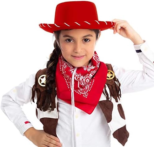 Dječiji smeđi kaubojski šešir klasični Cattleman Zapadni kaubojski šešir za dječački kostim Cosplay Party