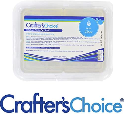Crafter izbor 2 lb. Blok Basic Clear Melt & Sily Soap baza