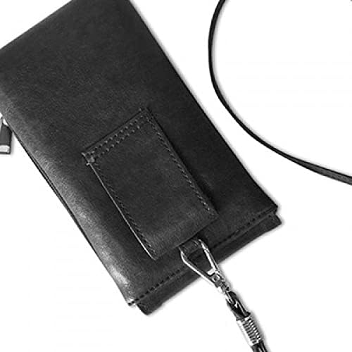 Tajland Građevinski hram Landmark Wordcloud Telefon novčanik torbica Viseća mobilna torbica Crni džep