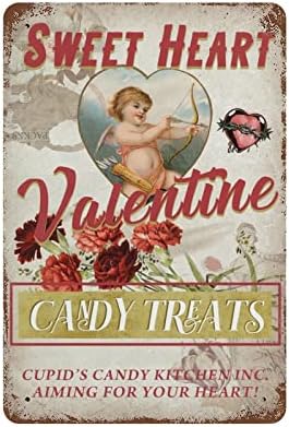 Metalni znakovi Victorian Vintage Style Cupids Srce Valentines Dnevni dekor za zid 8 X12 Vintage Style Cupid