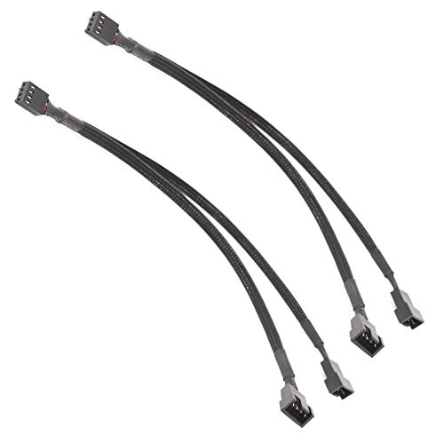 BUYMINERS.CA PC Fan Splitter extension Cable - 1 do 2 PWM fan Splitter kompatibilan sa 3 & 4 pinski Ventilatori