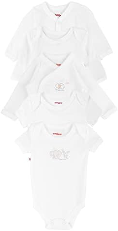 Unisex Baby BodySuits paketi i bijeli dugi i kratki rukav bodysuits i prozračan i udobnost