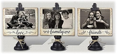Mladi Wood 'Love - Porodična - Okviri za slike prijatelja sa fotografijama - set od 3