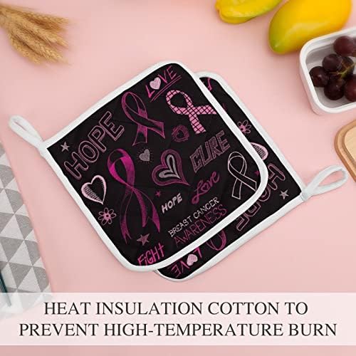 Hope ružičasta vrpca za podizanje dojke za nošenje nosača 8x8 Vruće jastučiće otporne na toplinu, zaštita