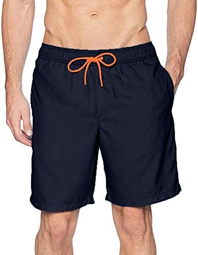Vodmxygg Muška kupaca za plivanje labava fit sa mrežastim oblogom kratkih kupaćih kupaćih hlača s džepovima