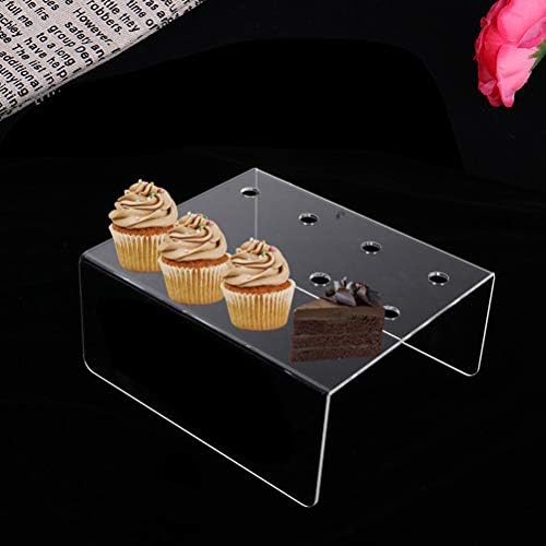 Cabilock izdržljiv 1 Set plastičnog držača za torte stalak za prikaz deserta sa 12kom Push Up kontejnera