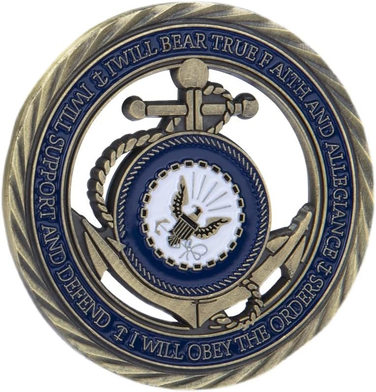 Mornarička suvenirnica Dekoracija Coin Challenge Floet Sidro Medaljon Mala poklon značka