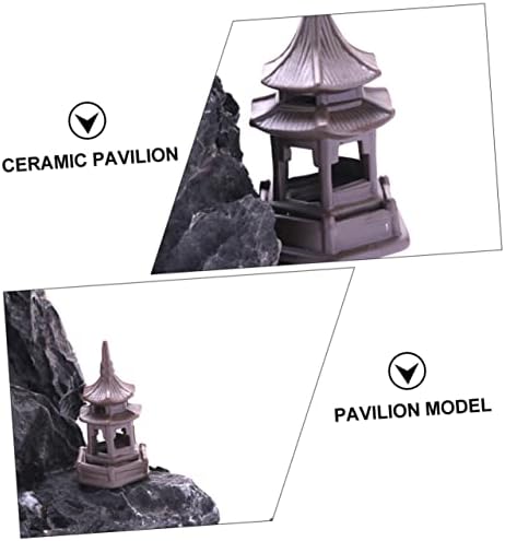 Patkaw 1pc Pagoda škampi Katale uređaji Dekor peska minijature minijaturni ukrasi japanske zen batar ukras