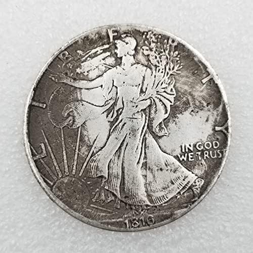 Qingfeng antički zanati 1816. američki mesing srebrni dolar u dobi od stare srebrni dolar 096