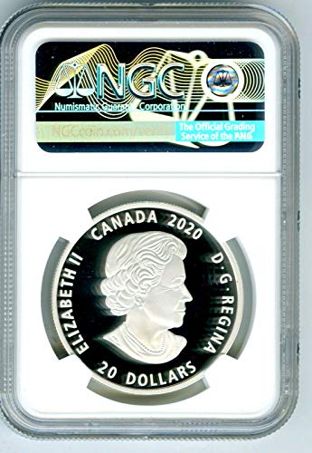2020 CA Kanada Bill Reid Grizzly Bear Xhuwaji Srebrni nepropusni novčići listov listova 20 USD PF70 UCAM
