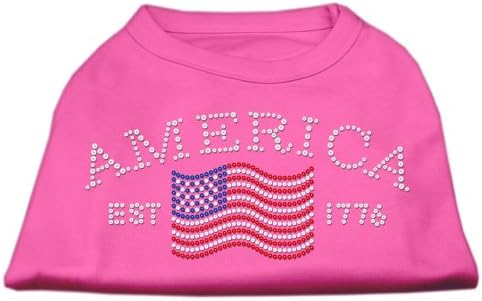 Mirage proizvodi za kućne ljubimce Klasična američka košulja za rhinestone, 3x-velika, svijetla ružičasta