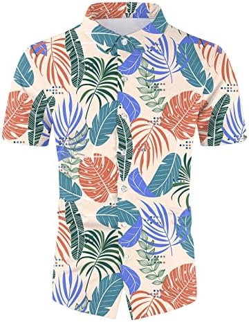 Bmisegm muška odijela Slim Fit Muška ljetna moda slobodno vrijeme Havaji Seaside Holiday plaža digitalna