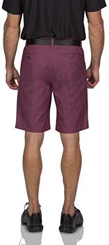 Muške suhe fit golf kratke hlače 10 u inseam - brzo suho casual chinos w / elastičan struk