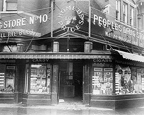 Peoples Drug Store Washington, D. C. 1922 8x10 Silver halogenide Photo Print