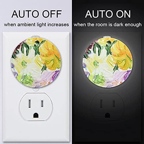 Meka Bijela LED Plug in sleep Nightlight idealna za dječiji hodnik dječija soba kuhinja 2 Pakovanje senzor