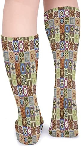 Maroko etnički uzorak koljena visoke čarape slatka butina visoke čarape Funny preko teleća čarapa zima topla