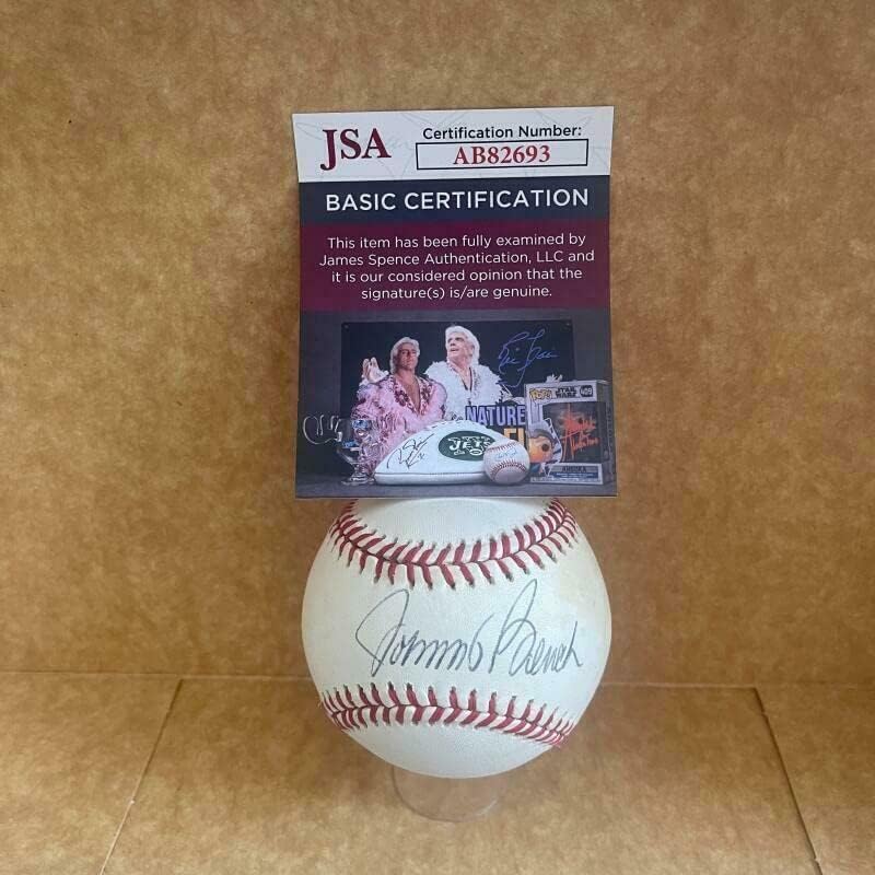 Johnny Bench Cincinnati Reds potpisan Auto Vintage N.L. Baseball JSA AB82693 - autogramirani bejzbol