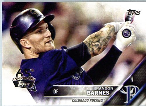 Izdanje za . godinu 65. godišnjica 376 Brandon Barnes Colorado Rockies bejzbol kartica