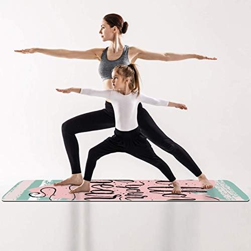 Siebzeh slova srce Stripe Premium debeli Yoga Mat Eco Friendly gumene zdravlje & amp; fitnes non Slip Mat