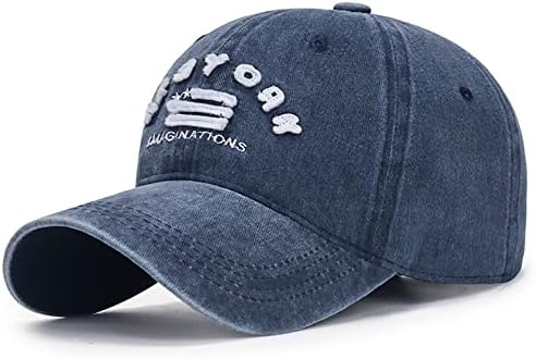 Vintage Trucker Hat za muškarce Žene vezeni lagani bejzbol sunčani šešir uznemireni odrasli uniseks trening