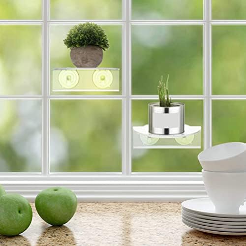 Zerodeko sočno 2kom usisna čaša prozorska polica akrilna polica za biljke držač za prozorske daske produžetak
