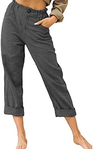 Miashui ženska casual gamaše rastezljive radne hlače stručne hlače pantalone žene ženske vunene pamučne