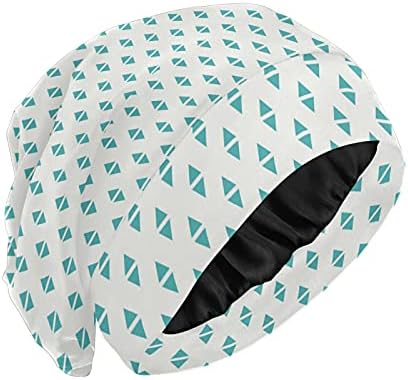 Kapa s lubanjem za spavanje Radni šešir Bonnet Beanies za žene Plava polka Dots Geometrijska kapa za spavanje
