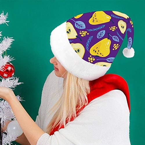 Božić Santa šešir, kruška Božić Holiday šešir za odrasle, Unisex Comfort Božić kape za Novu godinu svečani