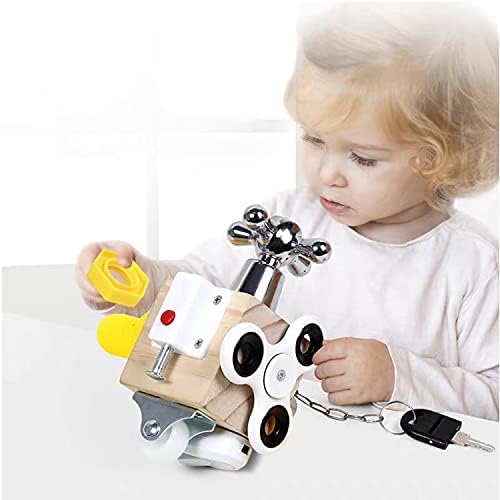 YoCool Busy Cube za djecu senzorno zauzeta igračka za putovanja na tabli za malu djecu od 1-3 godine, odlična