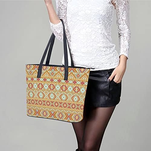Etnički geometrijski plemenski narodni stil ženske torbice kožna torba torba Gornja ručka torbica torba