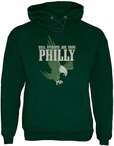 Pravi patrioti su iz Philly Vintage uznemirene muške hoodie