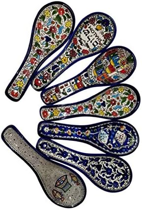 Bethlehem Gifts TM 10 Jermenski keramički ručno oslikani držač kutlače za kašiku za kuvanje