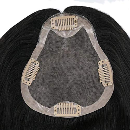 UniWigs Pear Remy Topper za ljudsku kosu sa slojevima, dužine 10 inča, 5,25 inča x4, 75 inča Mono baza puna