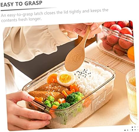 KBUYS Snack Bento Box posuda za brašno Vakuumska posuda frižider kutija za hranu nepropusna Vakuumska posuda