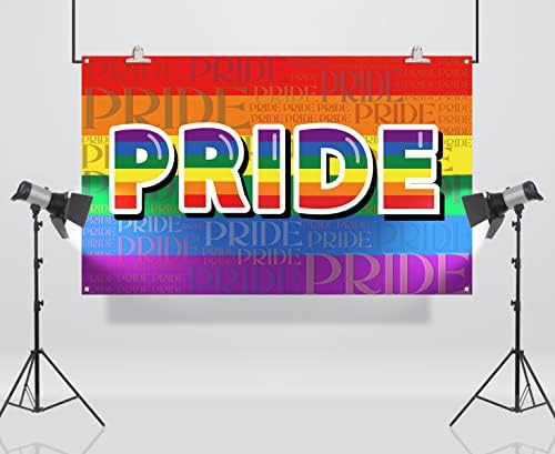 Vohado Pride Photo Booth Backdrop Rainbow Party Dekoracije LGBTQ gej lezbejka događaj dekor zid visi znak