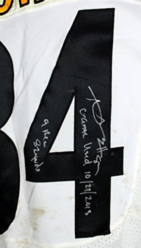 Steelers Antonio Brown potpisao je 18.10.2013. Igra polovna diskova Nike White Home dres