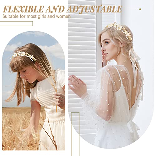 4 komada cvijet djevojka Headpiece Bridal Hair Vines Crystal Pearls cvijet vjenčanje traka za glavu dodatak