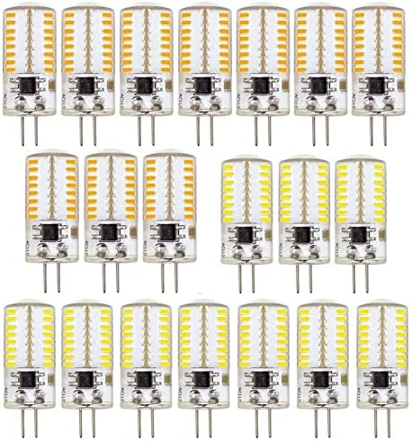 ZHENMING paket od 110V-130V G4 LED Sijalice 3W = 20w-30w halogena 10 pakovanja toplo bijele i 10 pakovanja