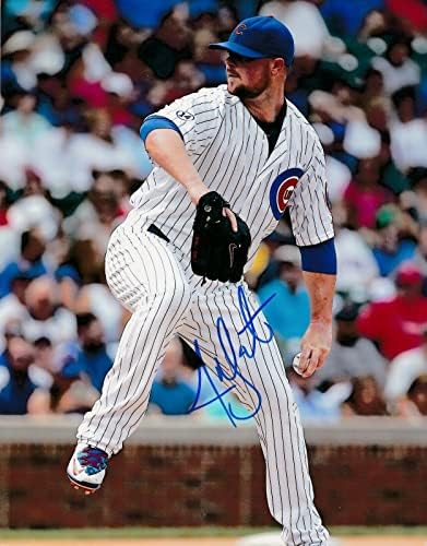 Jon Lester Chicago Cubs Action Action potpisan 8x10 - AUTOGREM MLB Photos