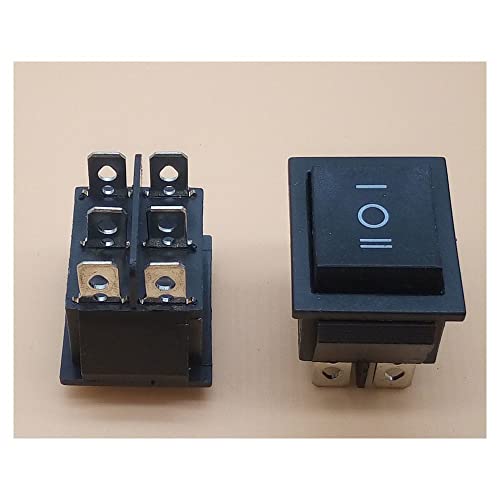 2pc Rakera prekidač Power Switch Broat 3 Pozicija 6pin dugme za lampicu KCD4 31x25mm na mreži