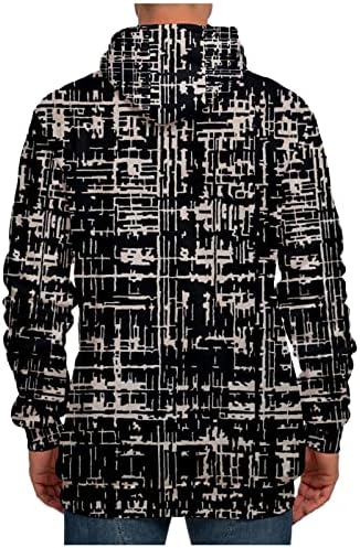 AdSSDQ prevelika jakna, jakna s dugim rukavima Gents Golf Plus Veličina Zimska retro fit dukseri debeli